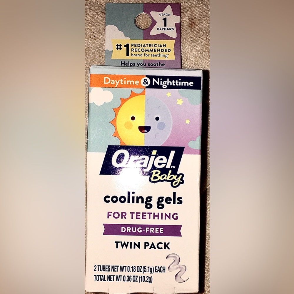 Orajel Baby Daytime & Nighttime Cooling Gels Twin Pack *NEW and UNOPENED*